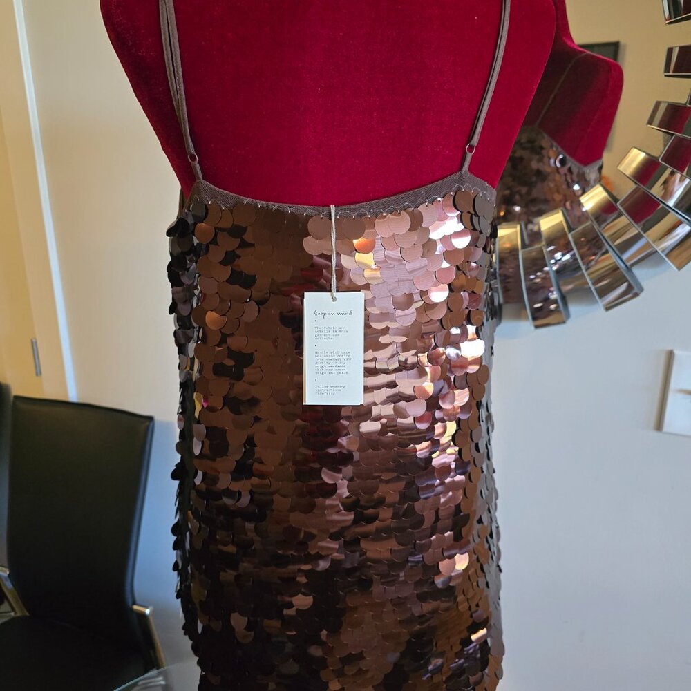 Chocolate Hey Ya! Mini Party Dress - Picture 3 of 5